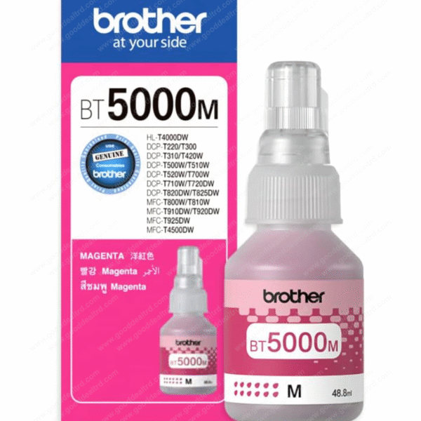 Brother Ink Bottle BT5000M Magenta