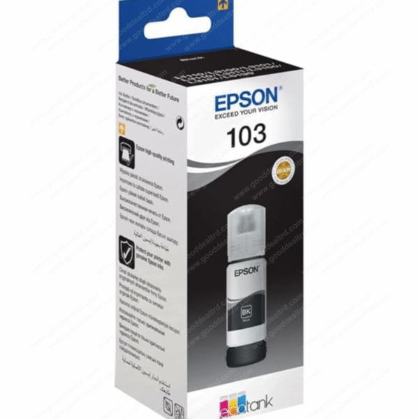 Epson 103 Ecotank Ink Bottle Refill For Printer Black 65 ml