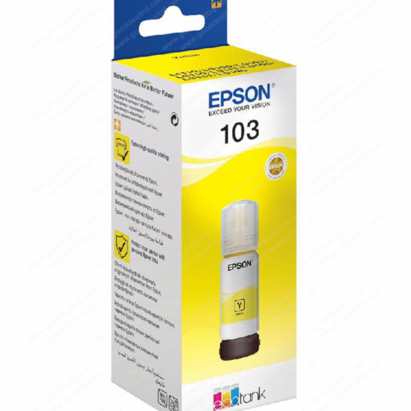 Epson 103 Ecotank Ink Bottle Refill For Printer Yellwo 65 ml