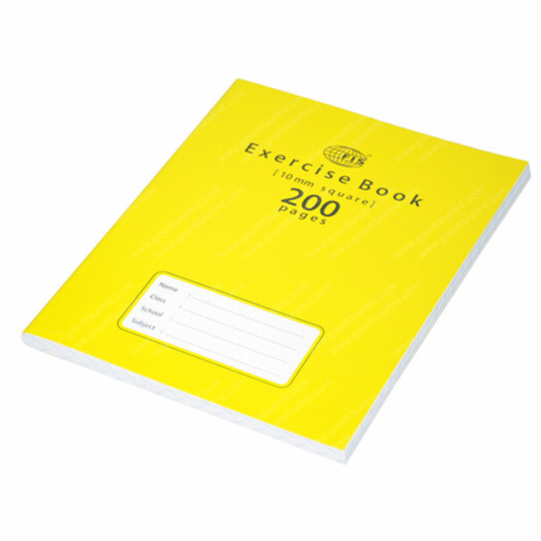 FIS Exercise Book 10mm Square 200 Pages FSEBSQ1020N