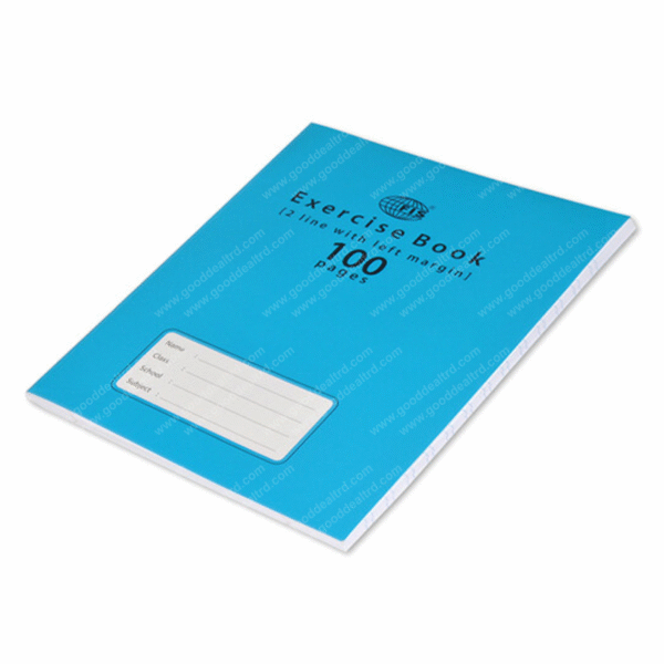 Exercise Book 2 Line with left Margin 100 Pages FSEB2LM100N