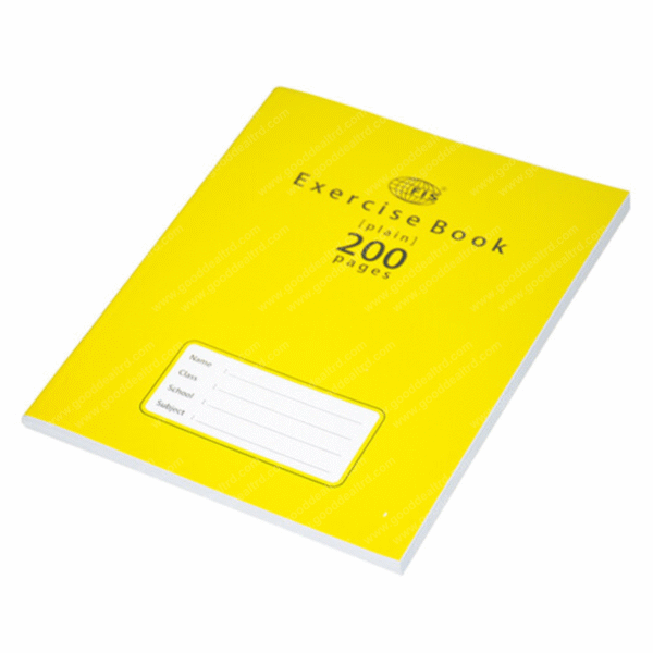 FIS Exercise Book Plain 200 Pages FSEBP200N