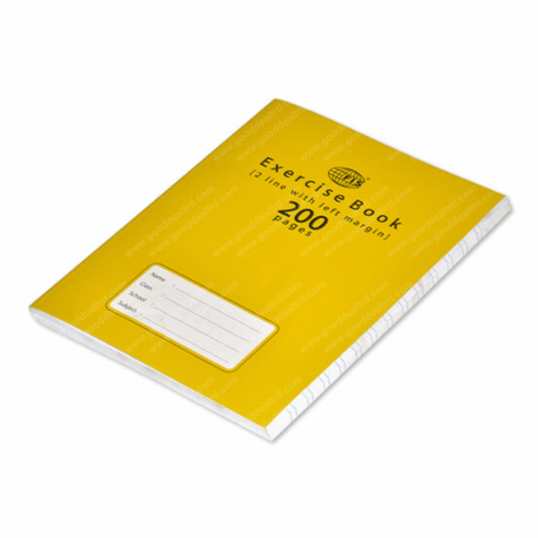 FIS Exercise Book 2 Line with left Margin 200 Pages FSEB2LM200N