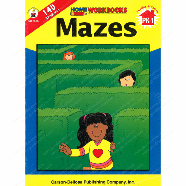 Mazes Workbook with Coloring