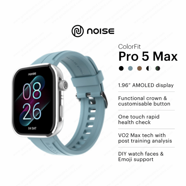 Noise Pro Max Space Blue Smart Watch