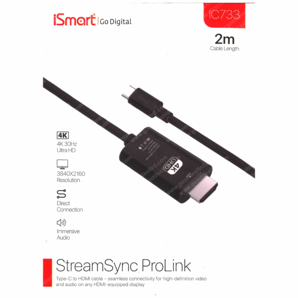 iSmart IC733 Type-C to HDMI cable (2m)