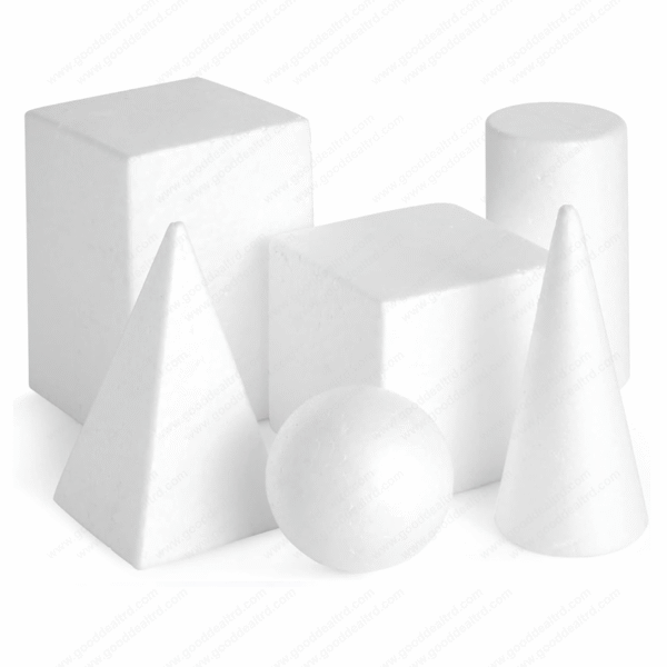 7-Pack Assorted Foam Geometric Shapes