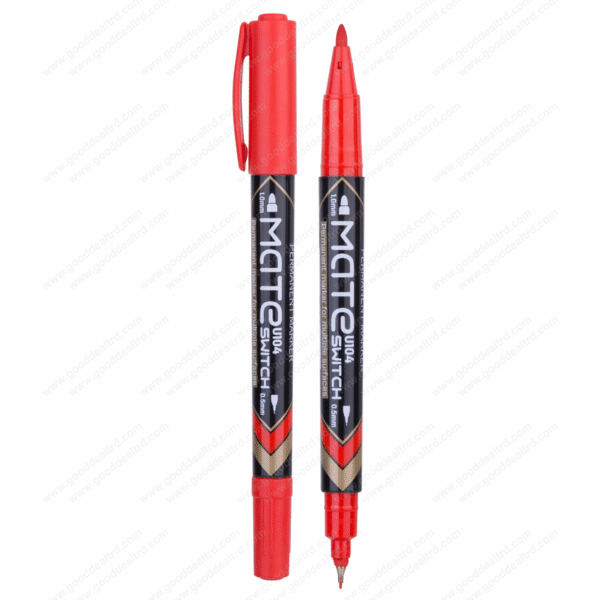Deli EU10440 Twin Red Permanent Marker