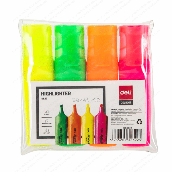 Deli ES622 Highlighter 4 in 1