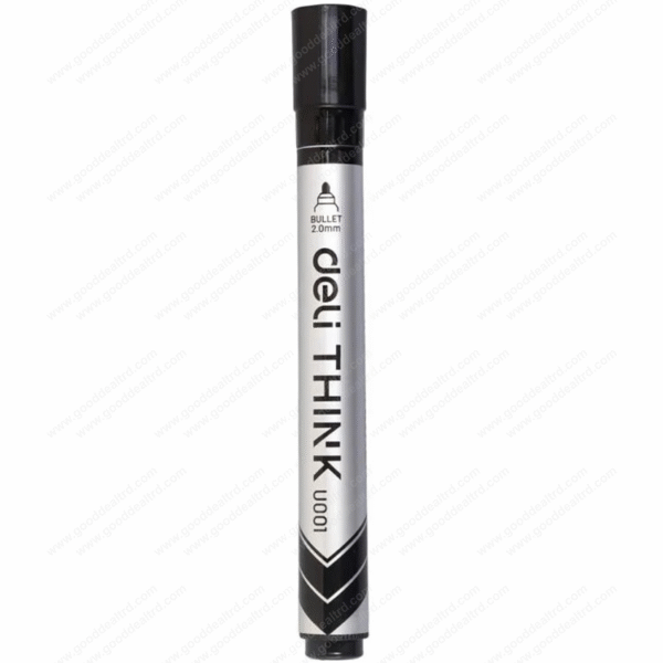 Deli Think EU00120 Bullet Black Whiteboard Marker