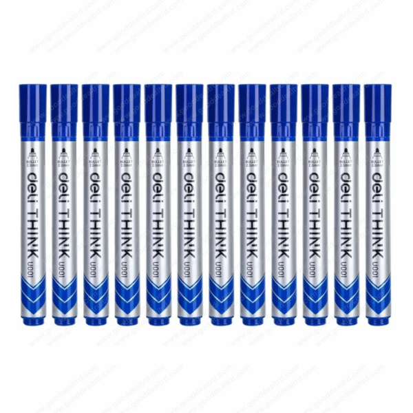 Deli Think EU00130 Bullet Blue Whiteboard Marker