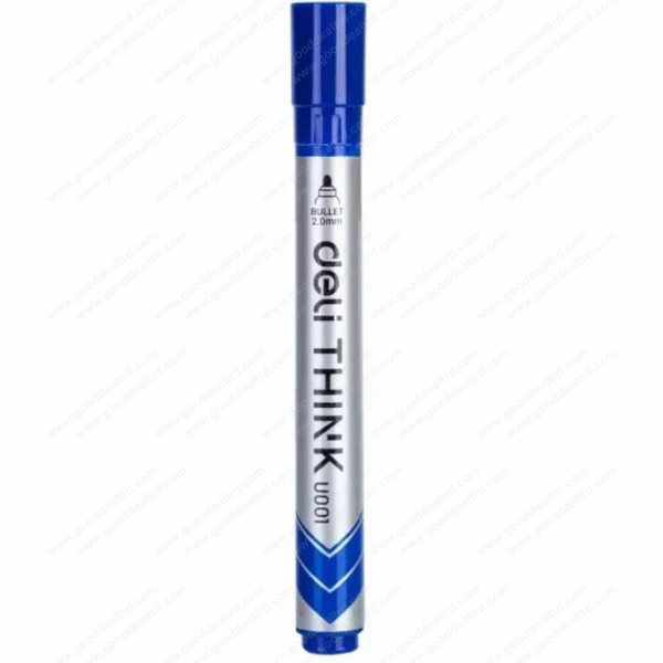 Deli Think EU00130 Bullet Blue Whiteboard Marker