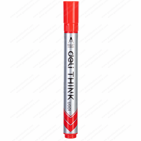 Deli Think EU00140 Bullet Red Whiteboard Marker
