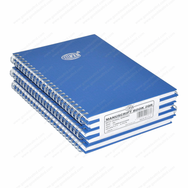 FIS A5 2Q Ruled Side Spiral FSMNA52QSB 5-Pcs