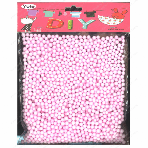 Pink Mini Craft Foam Particles Balls Decorative Slime Foam For Slime Arts Crafts S131-18A