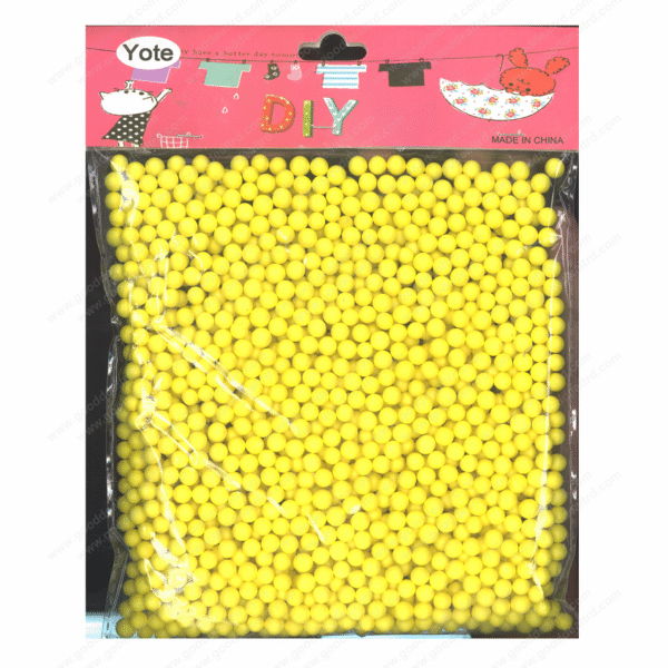 Yellow Mini Craft Foam Particles Balls Decorative Slime Foam For Slime Arts Crafts S131-18A