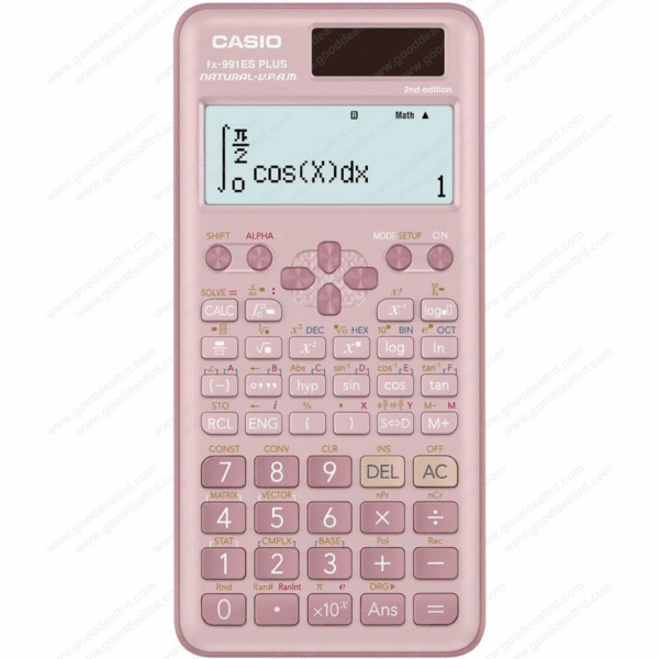 Casio fx-991ES Plus 2nd Edition Pink Natural Text Book Display Calculator