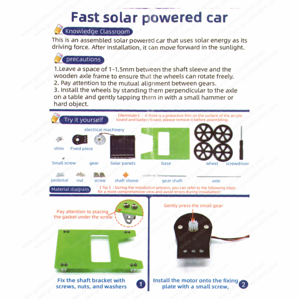 Fast Solar Powered Car
