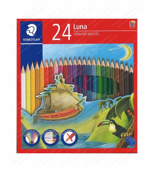 STAEDTLER® Luna Coloured Pencils with Sharpener (Set of 24)