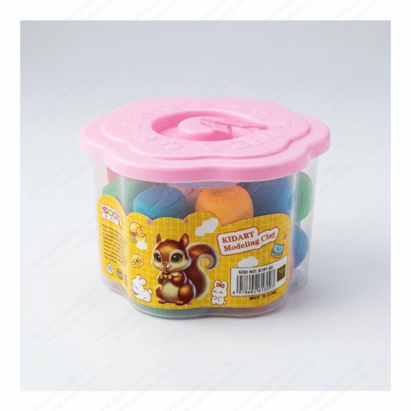KIDART Modeling Clay Set – Multi-Color Creative Play Tub